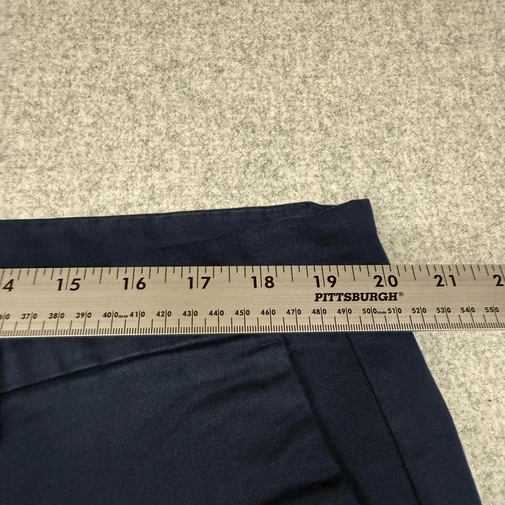 Banana Republic Chino Pants 40x30 Navy Blue Flat Front Straight Leg Mens Trouser